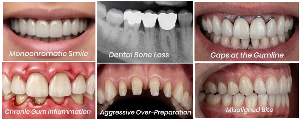 6 pictures showing turkey teeth gone wrong effects